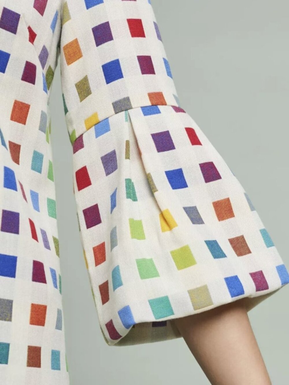 NWT Anthropologie Mondrian Ruffle Sleeve Top (size XS) - Picture 2 of 8